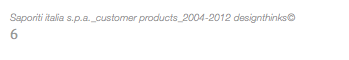 Saporiti italia s.p.a._customer products_2004-2012 designthinks© 6